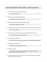 Exam 2024/2025 with 100% correct answers