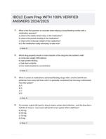 IBCLC Exam Prep WITH 100%  VERIFIED ANSWERS  2024/2025