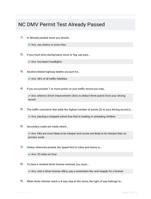 NC DMV Permit Test Already Passed