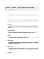 Chapter 6 Exam Questions Questions With Correct Answers.