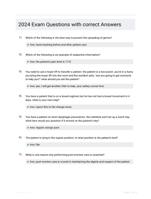 2024 Exam Questions with correct Answers