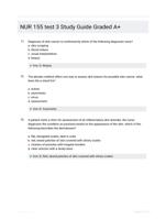 NUR 155 test 3 Study Guide Graded A+