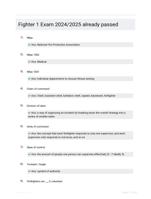 Fighter 1 Exam 2024/2025 already passed