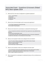 Associate Exam - Questions & Answers (Rated 96%) Best Update 2024