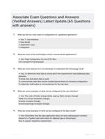 Associate Exam Questions and Answers (Verified Answers) Latest Update  (65 Questions with answers)