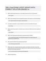 200.c Final EXAM LATEST UPDATE WITH CORRECT SOLUTION GRADED A+