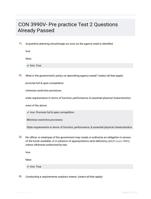 CON 3990V- Pre practice Test 2 Questions Already Passed