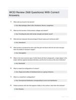 WCEI Review |568 Questions| With Correct Answers.