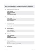 NSG-3280 EXAM 4 Study Guide latest updated