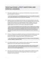 2024 final EXAM LATEST  QUESTIONS AND VERIFIED ANSWERS