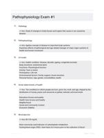Pathophysiology Exam #1