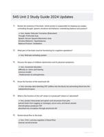 545 Unit 2 Study Guide 2024 Updates