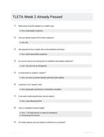 TLETA Week 2 Already Passed