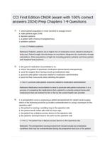 CCI First Edition CNOR (exam with 100% correct answers 2024) Prep Chapters 1-9 Questions