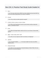 Non CDL IL Practice Test Study Guide Graded A+