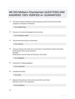 NR 503 Midterm Chamberlain  QUESTIONS AND ANSWERS 100% VERIFIED A+ GUARANTEED