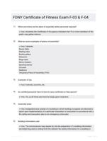 FDNY Certificate of Fitness Exam F-03 & F-04