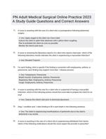 PN Adult Medical Surgical Online Practice 2023 A Study Guide Questions and Correct Answers