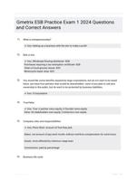 Gmetrix ESB Practice Exam 1 2024 Questions and Correct Answers