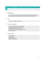Practitioner 6.0 EXAM 2024/2025  already graded A+