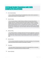 v12 Study Guide | Questions  with 100% COMPLETE SOLUTIONS