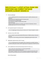 NSG-310 Exam 1 LATEST  ACTUAL EXAM 100+ QUESTIONS AND CORRECT DETAILED ANSWERS  |ALREADY GRADED A+