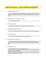 NUR 3145 Exam 1 2024 VERIFIED ANSWERS