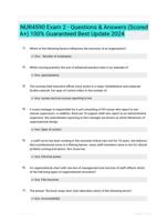 NUR4590 Exam 2 - Questions & Answers (Scored A+) 100% Guaranteed Best Update 2024