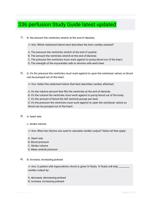 336 perfusion Study Guide latest updated