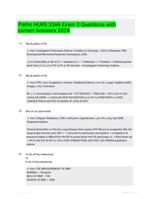 Patho NURS 3366 Exam 3 Questions with correct Answers 2024