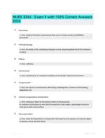 NURS 3366 - Exam 1 with 100% Correct Answers 2024