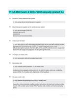 PHM 450 Exam 4 2024/2025  already graded A+