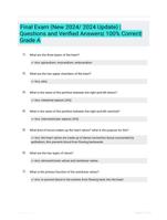 Final Exam (New 2024/ 2024 Update) | Questions  and Verified Answers| 100% Correct| Grade A