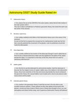 Astronomy DSST Study Guide Rated A+