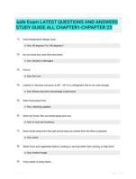 safe Exam LATEST  QUESTIONS AND ANSWERS STUDY GUIDE ALL  CHAPTER1-CHPAPTER 23