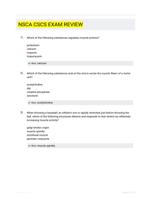 NSCA CSCS EXAM REVIEW