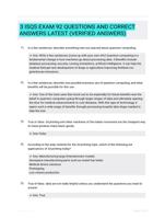 3 ISQS EXAM 92 QUESTIONS AND CORRECT ANSWERS LATEST (VERIFIED ANSWERS)