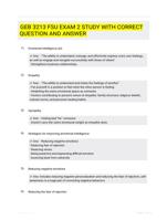 GEB 3213 FSU EXAM 2 STUDY WITH  CORRECT QUESTION AND ANSWER