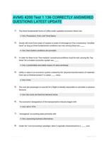 AVMG 4200 Test 1 136 CORRECTLY ANSWERED QUESTIONS LATEST UPDATE