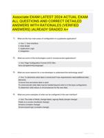 Associate EXAM LATEST 2024 ACTUAL EXAM ALL QUESTIONS AND CORRECT DETAILED ANSWERS WITH RATIONALES (VERIFIED ANSWERS) |ALREADY GRADED A+