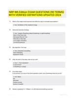 NRP 8th Edition EXAM QUESTIONS (90 TERMS) WITH VERIFIED DEFINITIONS UPDATED 2024