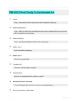 PN 2003 final Study Guide Graded A+
