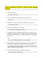 Saylor Academy ECON101: Direct Credit Already Passed