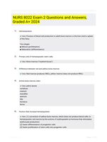 NURS 8022 Exam 2 Questions and Answers, Graded A+ 2024