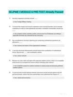 SEJPME I MODULE 6 PRE-TEST Already Passed