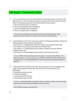 OB Exam 1 Questions -Walden  University 2024 EXAM WITH VERIIED  ANSWERS