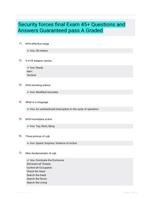 Security forces final Exam 45+ Questions and Answers Guaranteed pass A Graded