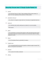 Security forces test 2 Study Guide Rated A+