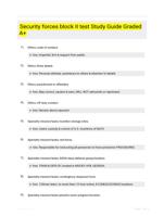 Security forces block II test Study Guide Graded A+