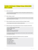 SCMN 2150 Exam 2 Robert Straw 2024/2025 latest update